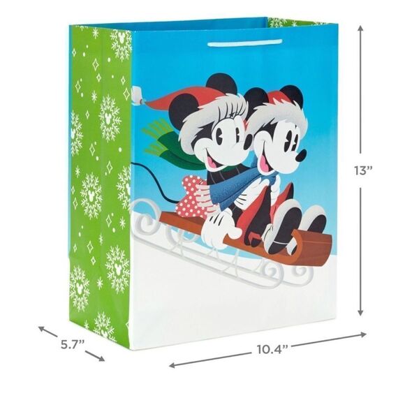 Hallmark Mickey and Minnie Mouse Holiday Gift Bags set of 8 NWT - Picture 12 of 12